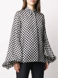 silk polka dot shirt at Farfetch